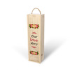 طرح گل و داستان عشق چاپ شده روی جعبه چوبی اختصاصی